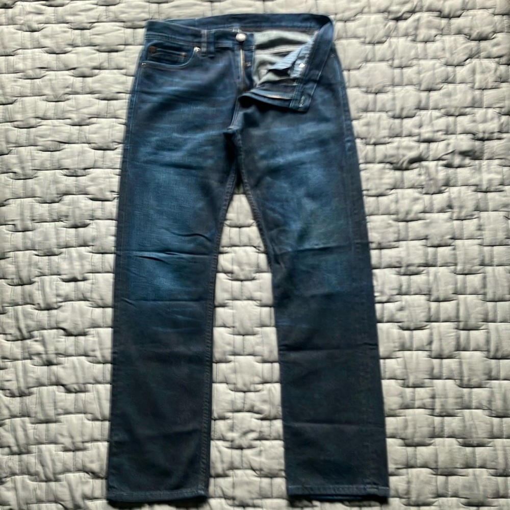 Armani Exchange Blue Straight-Leg Jeans Timeless Style